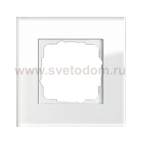 Gira ESP Белое стекло Рамка 1-ая (G21112)