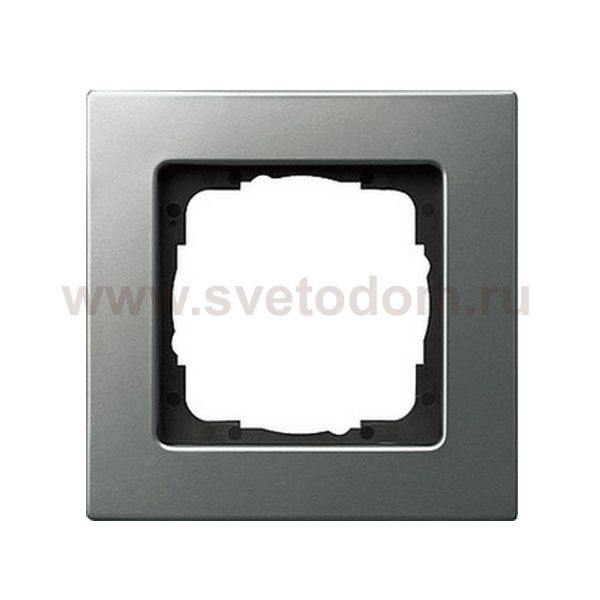 Gira E22 Сталь Рамка 1-ая для установки заподлицо (G211205)