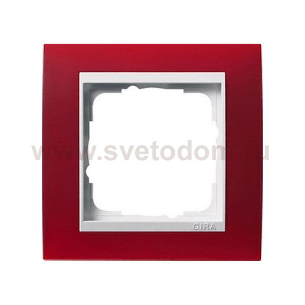 Gira EV Полупрозрачн.коричневая/глянц.бел Рамка 3-ая (G213331)