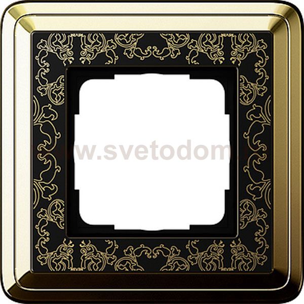 Gira ClassiX Art Латунь/Черный Рамка 1-ая (G211672)