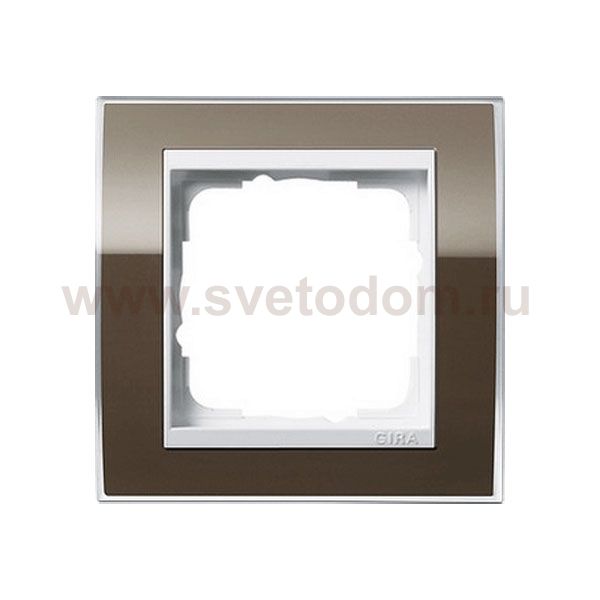 Gira EV CL Коричневый/Бел Рамка 1-ая (G211763)