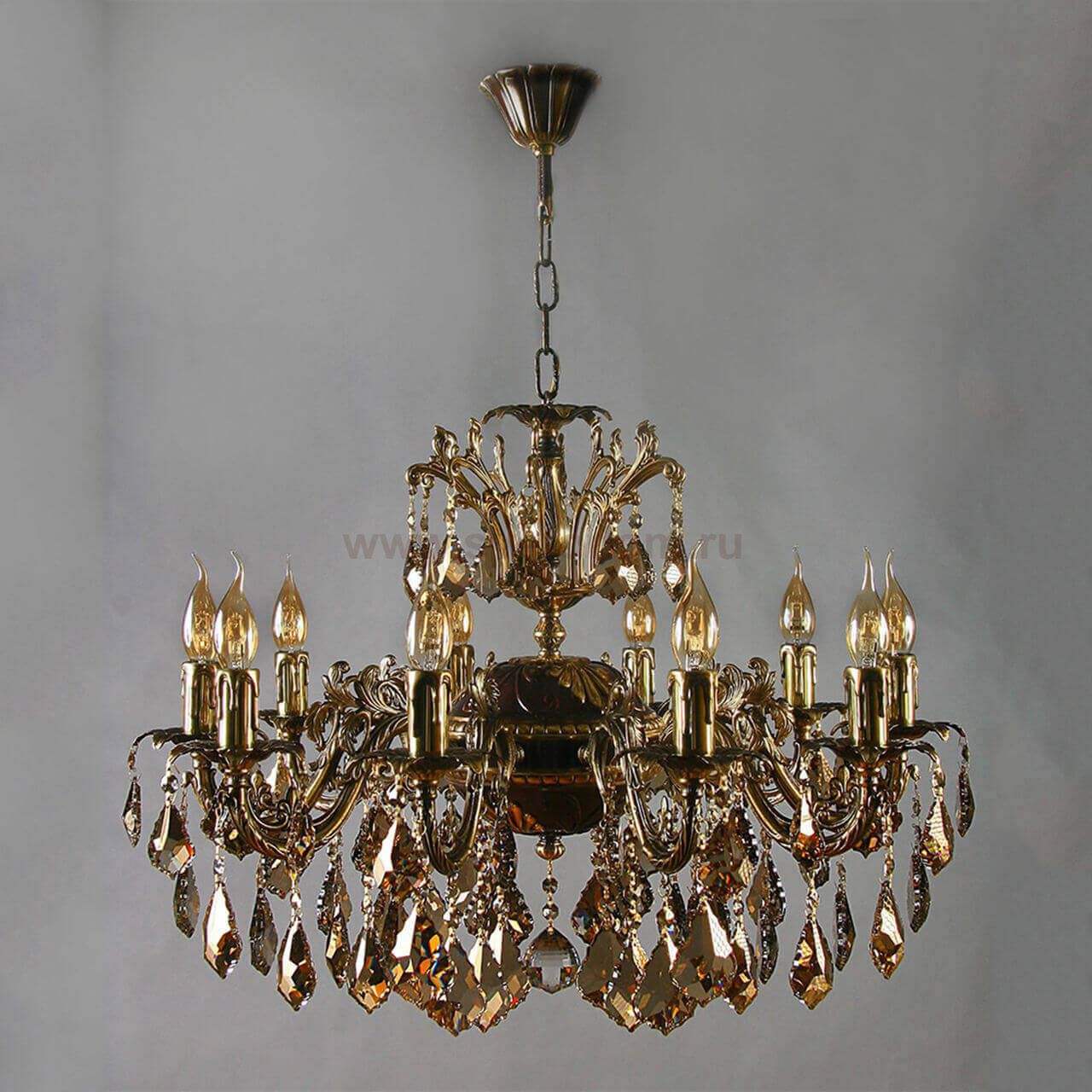 Люстра Ambiente 2118/10 PB Honey Leaf