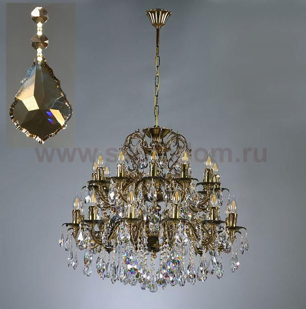 Люстра Ambiente 2118/12+12 PB Honey Leaf