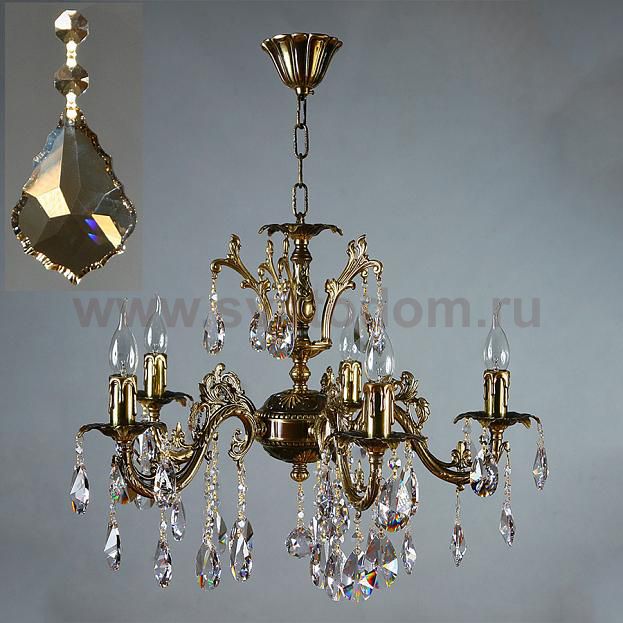 Люстра Ambiente 2118/5 PB Honey Leaf