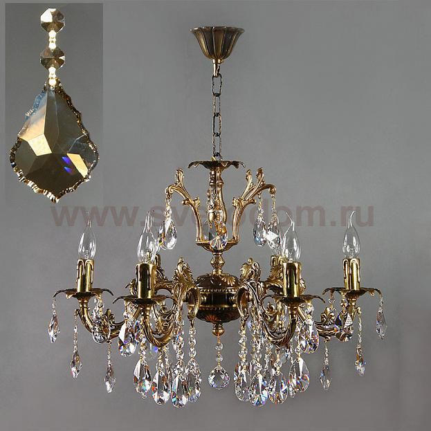 Люстра Ambiente 2118/6 PB Honey Leaf