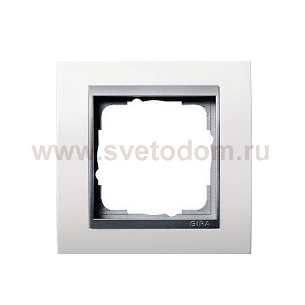 Gira EV Глянцевый Бел/алюминий Рамка 1-ая (G211806)
