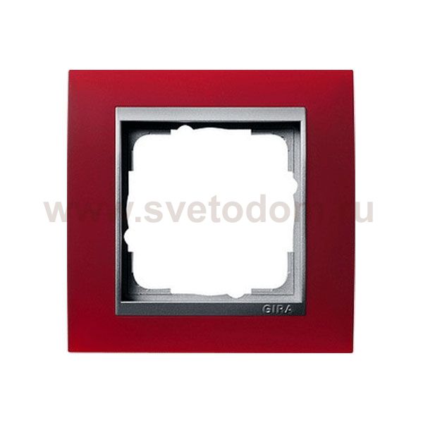 Gira EV Матово-красный/алюминий Рамка 1-ая (G21192)