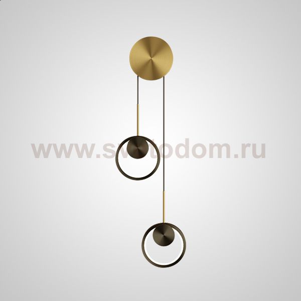 Настенный светильник RISOR BLOCK L2 Black ImperiumLoft 211946-26