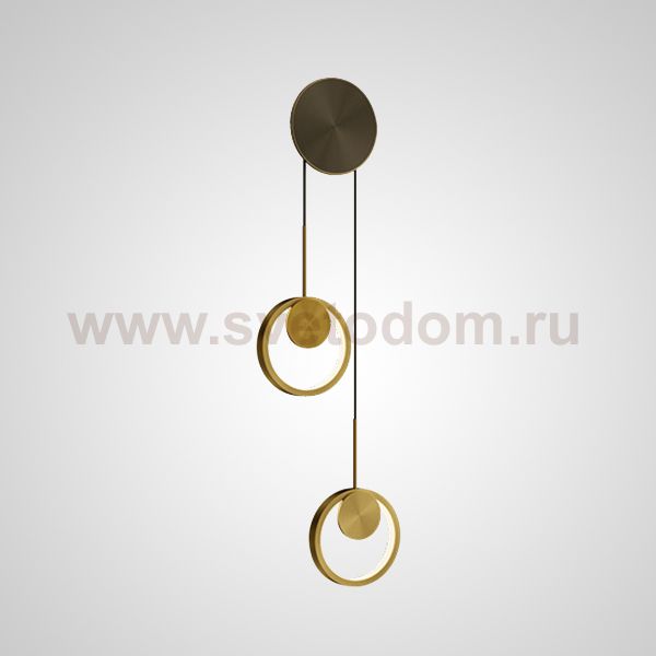 Настенный светильник RISOR BLOCK L2 Brass ImperiumLoft 211947-26