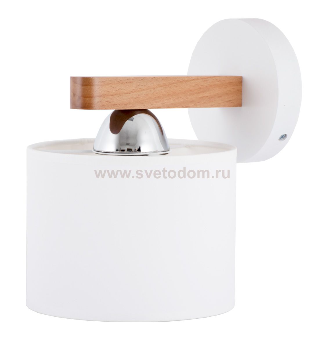 Бра БЕЛЛА 1хЕ27х60Вт белый и натуральный 212-51-21-W