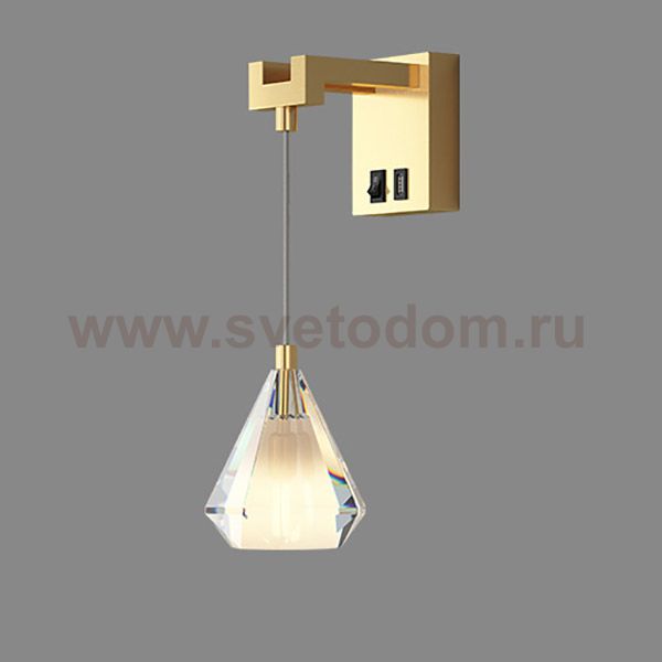 Настенный светильник SOLDIS WALL Brass ImperiumLoft 212030-23