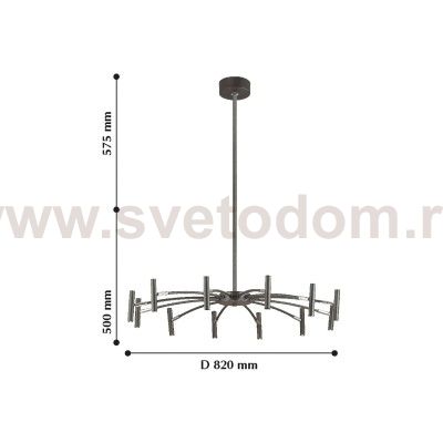 Люстра подвесная Favourite 2121-12P Cornetta