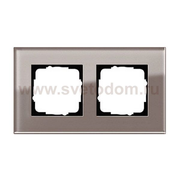 Gira ESP Дымчатое стекло Рамка 2-ая (G212122)