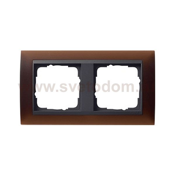 Gira EV Матово-коричневый/антрацит Рамка 2-ая (G21213)