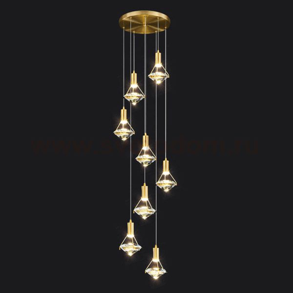 Подвесной светильник GLASGOW MORE L8 ImperiumLoft 212162-23