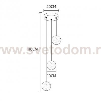 Подвесной светильник FRESH MORE L3 Диск ImperiumLoft 212163-23