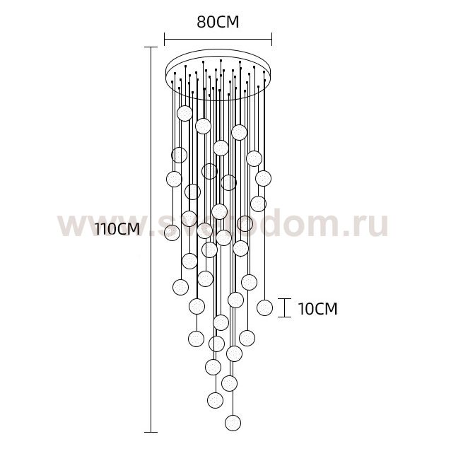 Подвесной светильник FRESH MORE L36 Диск ImperiumLoft 212171-23