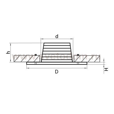 Светильник точечный встраиваемый диодный Lightstar 212175 Leddy