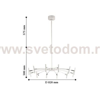 Люстра подвесная Favourite 2122-12P Cornetta