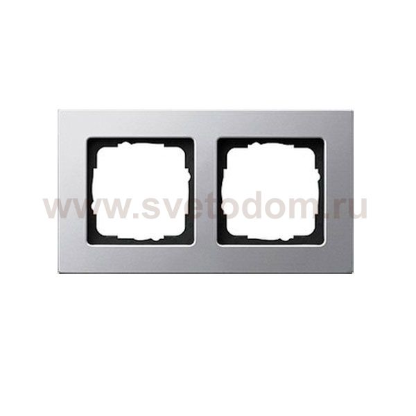 Gira E22 Алюминий Рамка 2-ая (G0212203)