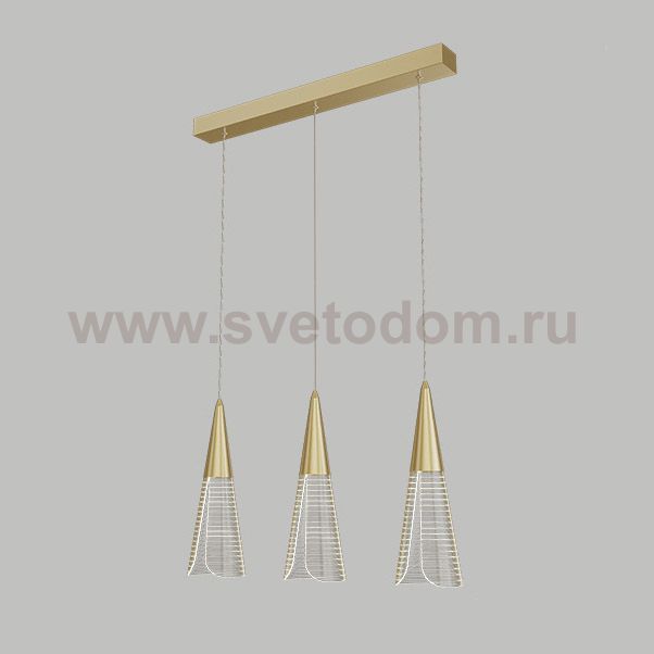 Подвесной светильник MANDORA L3 Brass Планка ImperiumLoft 212209-23