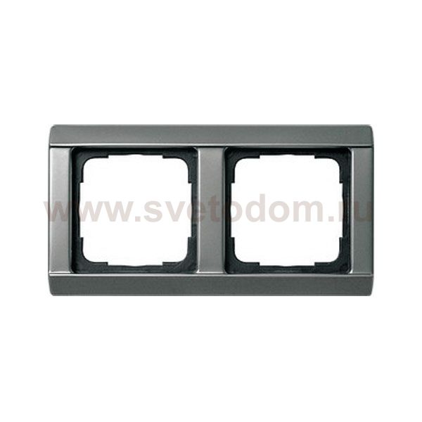 Gira Сталь Рамка 2-ая со скосами (G21220)