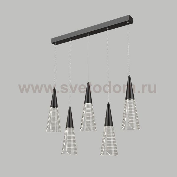Подвесной светильник MANDORA L5 Black Планка ImperiumLoft 212211-23