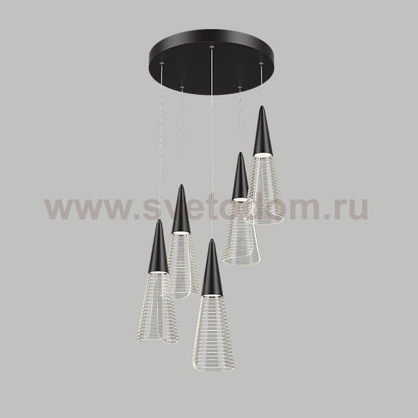 Подвесной светильник MANDORA L5 Black Диск ImperiumLoft 212212-23