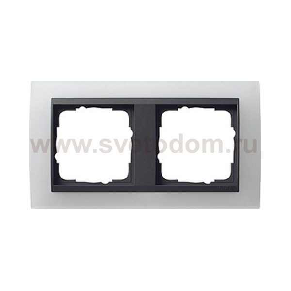Gira EV Матово-Бел/антрацит Рамка 2-ая (G21224)