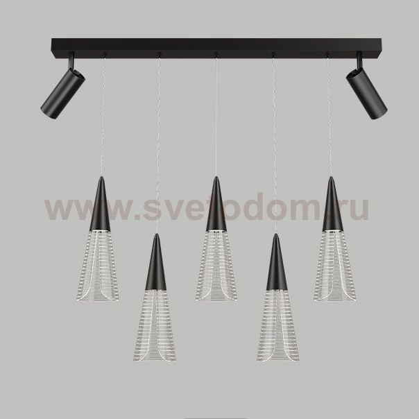 Подвесной светильник MANDORA B L5 Black ImperiumLoft 212254-23