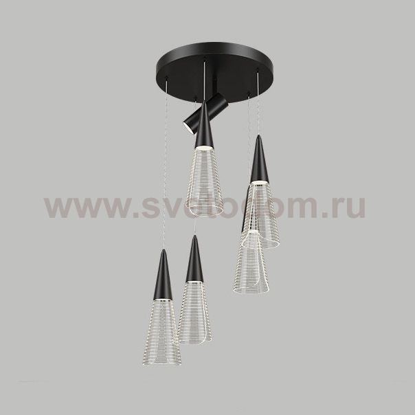 Подвесной светильник MANDORA B L6 Black ImperiumLoft 212257-23