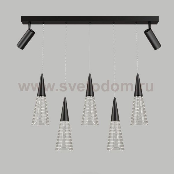 Подвесной светильник MANDORA B L7 Black ImperiumLoft 212258-23