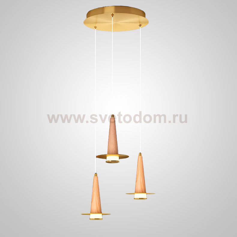 Подвесной светильник CURTISS MORE L3 Brown Диск ImperiumLoft 212265-23