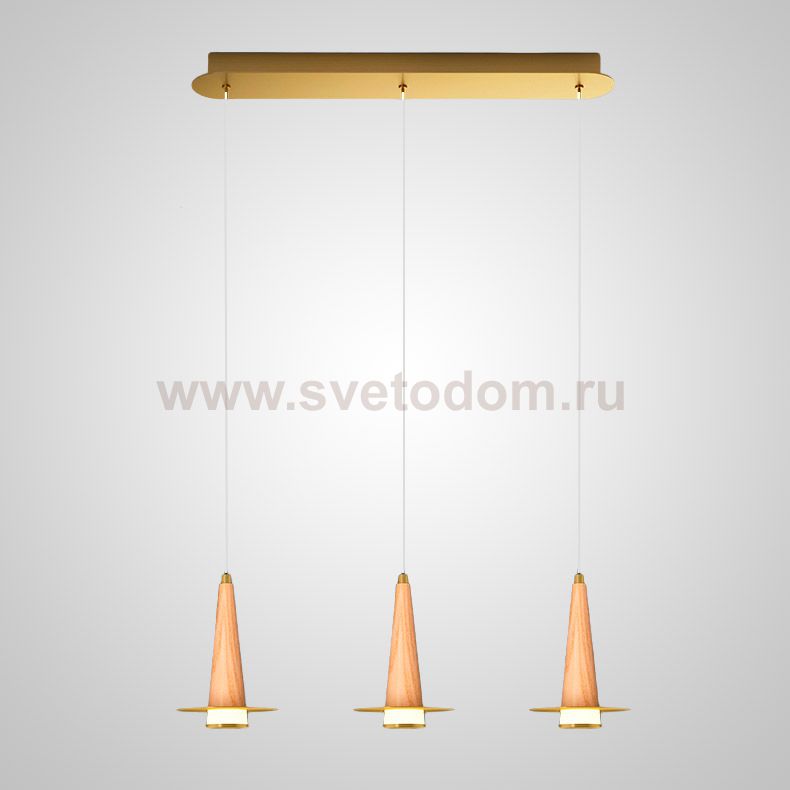 Подвесной светильник CURTISS MORE L3 Brown Планка ImperiumLoft 212266-23