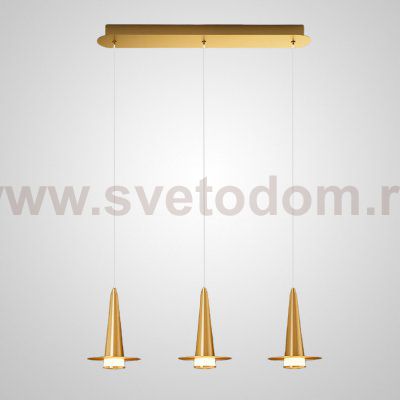 Подвесной светильник CURTISS MORE L3 Brass Планка ImperiumLoft 212267-23
