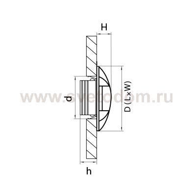 Светильник точечный встраиваемый диодный Lightstar 212273 Lumina