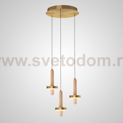 Подвесной светильник FALKA MORE B Brown Диск ImperiumLoft 212306-23