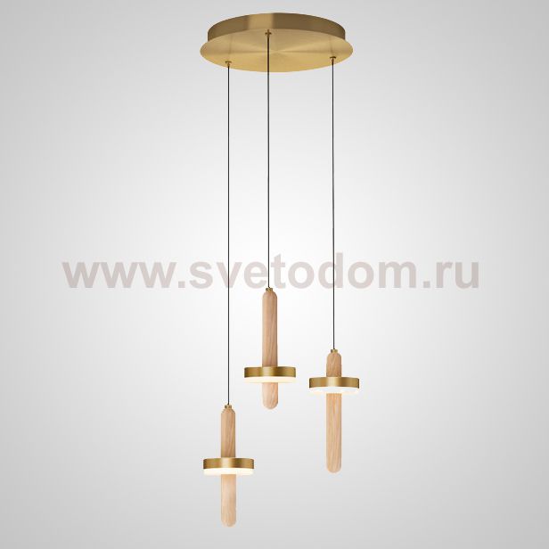 Подвесной светильник FALKA MORE A Brown Диск ImperiumLoft 212307-23