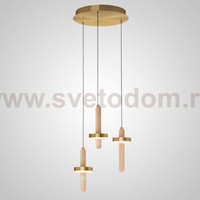 Подвесной светильник FALKA MORE A Brown Диск ImperiumLoft 212307-23