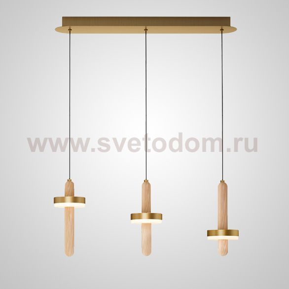 Подвесной светильник FALKA MORE A Brown Планка ImperiumLoft 212308-23