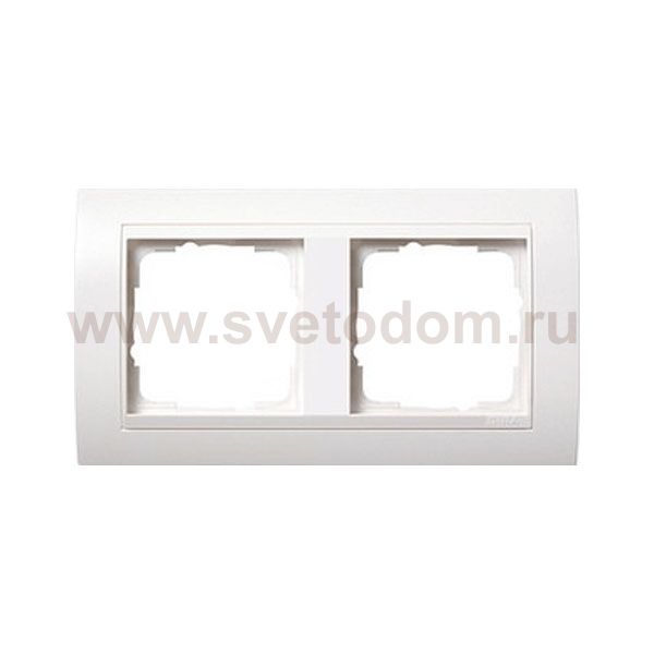 Gira EV Матово-Бел/глянц.бел Рамка 2-ая (G212327)