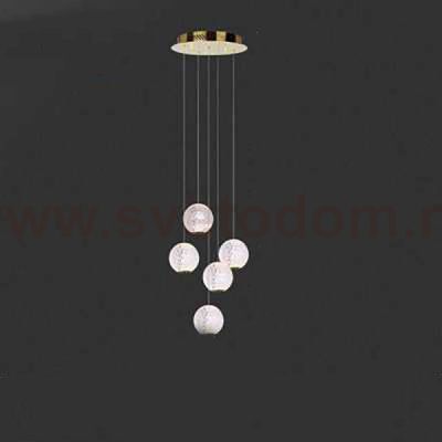 Подвесной светильник STORMS MORE L5 Gold Диск ImperiumLoft 212328-23