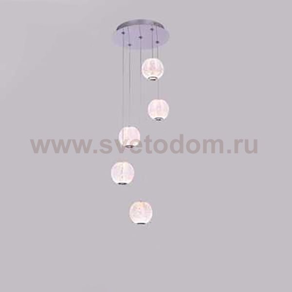 Подвесной светильник STORMS MORE L5 Chrome Диск ImperiumLoft 212329-23