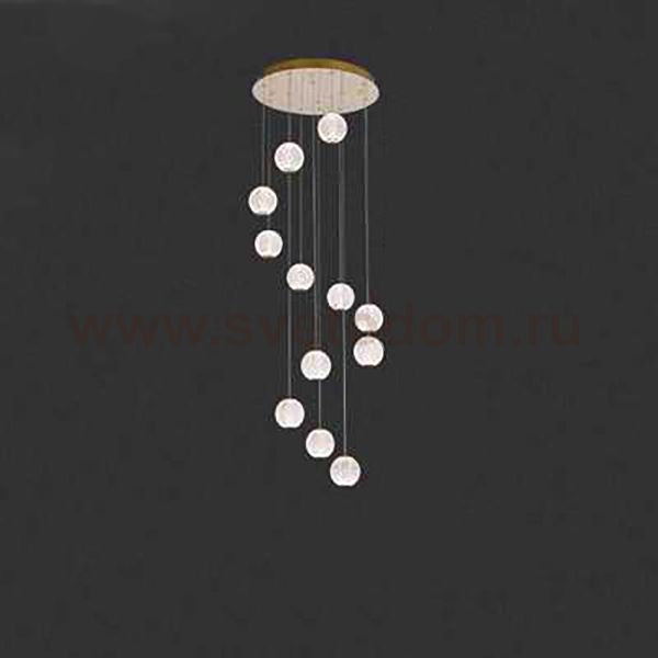Подвесной светильник STORMS MORE L12 Gold Диск ImperiumLoft 212332-23