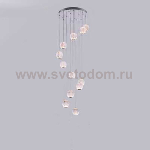 Подвесной светильник STORMS MORE L12 Chrome Диск ImperiumLoft 212333-23