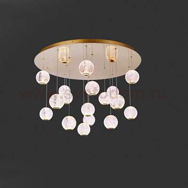 Подвесной светильник STORMS MORE L17 Gold Диск ImperiumLoft 212335-23
