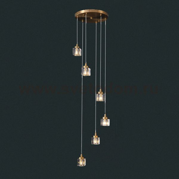 Подвесной светильник DORA MORE L6 Диск ImperiumLoft 212345-23