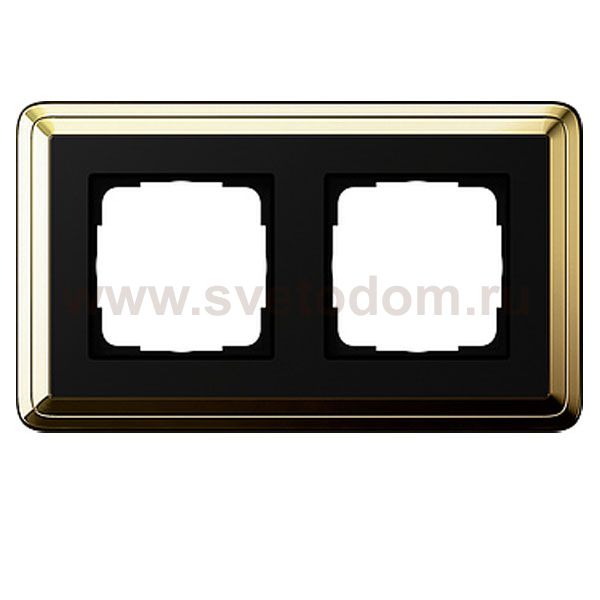 Gira ClassiX Латунь/Черный Рамка 2-ая (G212632)