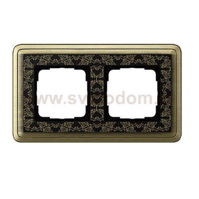 Gira ClassiX Art Бронза/Черный Рамка 2-ая (G212662)