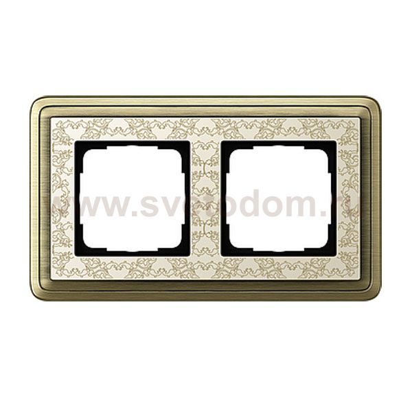 Gira ClassiX Art Бронза/Кремовый Рамка 2-ая (G212663)